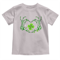 Skeleton Hand Heart Shamrock St Patricks Day Toddler T Shirt