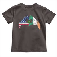 America Ireland Flag Toddler T Shirt Lucky Shamrock Vintage American Irish Roots