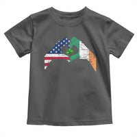 America Ireland Flag Toddler T Shirt Lucky Shamrock Vintage American Irish Roots