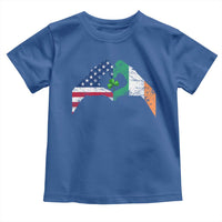 America Ireland Flag Toddler T Shirt Lucky Shamrock Vintage American Irish Roots