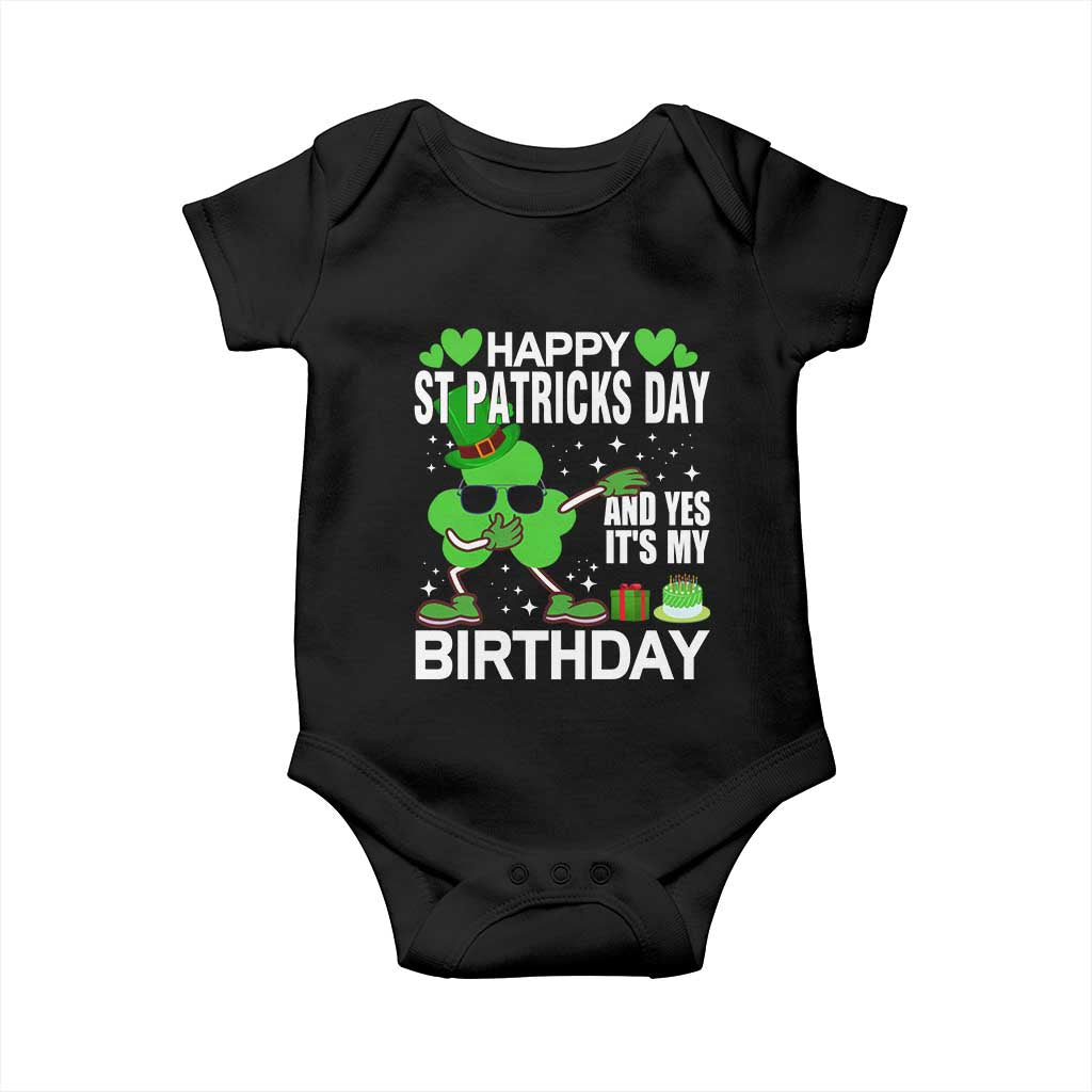 St Patricks Day Birthday Baby Onesie Born On Saint Paddys Irish Bday Gift
