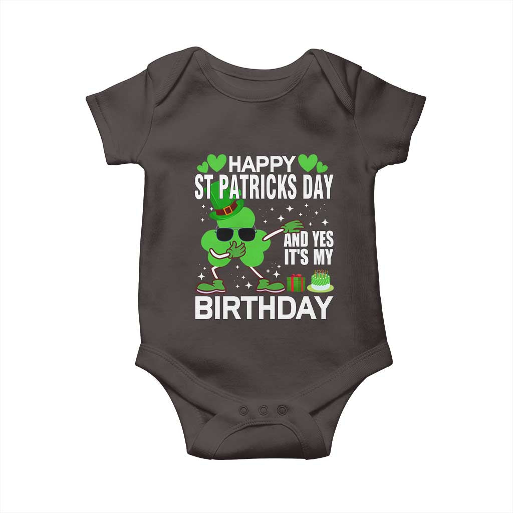 St Patricks Day Birthday Baby Onesie Born On Saint Paddys Irish Bday Gift