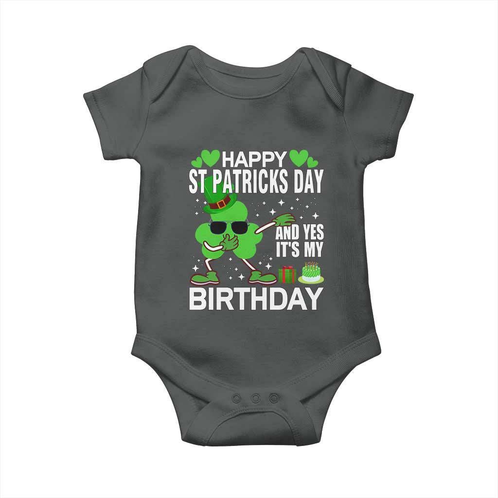 St Patricks Day Birthday Baby Onesie Born On Saint Paddys Irish Bday Gift