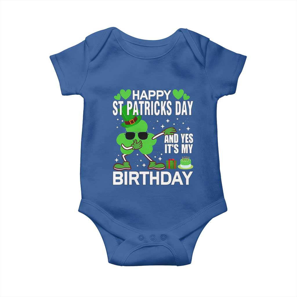 St Patricks Day Birthday Baby Onesie Born On Saint Paddys Irish Bday Gift