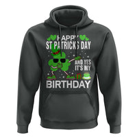 St Patricks Day Birthday Hoodie Born On Saint Paddys Irish Bday Gift