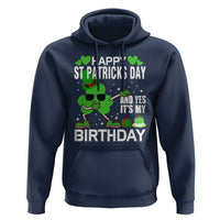 St Patricks Day Birthday Hoodie Born On Saint Paddys Irish Bday Gift
