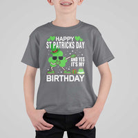 St Patricks Day Birthday T Shirt For Kid Born On Saint Paddys Irish Bday Gift