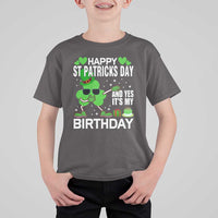 St Patricks Day Birthday T Shirt For Kid Born On Saint Paddys Irish Bday Gift