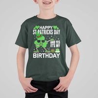 St Patricks Day Birthday T Shirt For Kid Born On Saint Paddys Irish Bday Gift