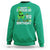 St Patricks Day Birthday Sweatshirt Born On Saint Paddys Irish Bday Gift