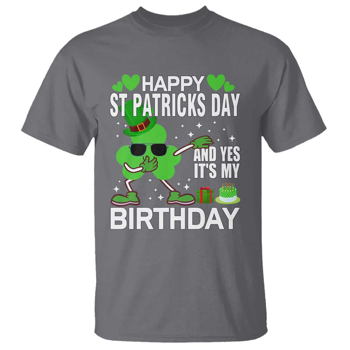 St Patricks Day Birthday T Shirt Born On Saint Paddys Irish Bday Gift