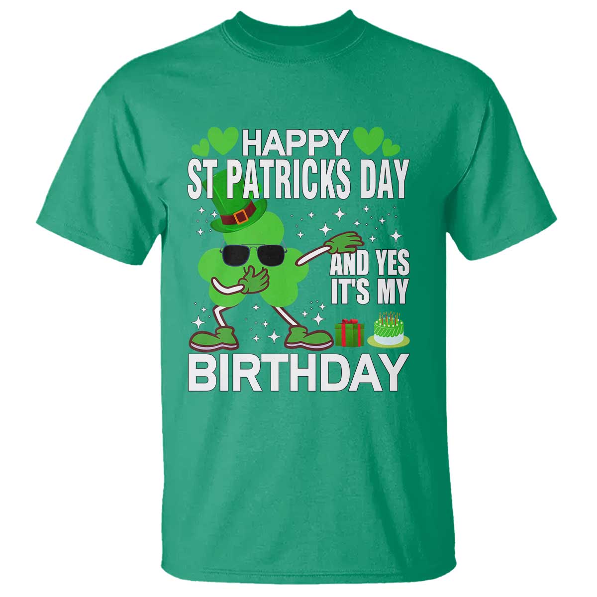 St Patricks Day Birthday T Shirt Born On Saint Paddys Irish Bday Gift
