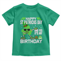 St Patricks Day Birthday Toddler T Shirt Born On Saint Paddys Irish Bday Gift