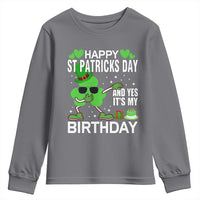 St Patricks Day Birthday Youth Sweatshirt Born On Saint Paddys Irish Bday Gift