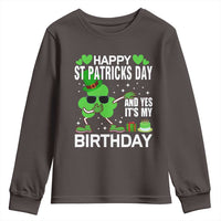 St Patricks Day Birthday Youth Sweatshirt Born On Saint Paddys Irish Bday Gift