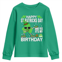 St Patricks Day Birthday Youth Sweatshirt Born On Saint Paddys Irish Bday Gift