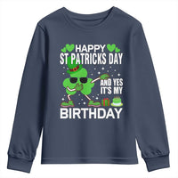 St Patricks Day Birthday Youth Sweatshirt Born On Saint Paddys Irish Bday Gift