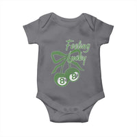 Cherry 8 Ball Baby Onesie Feeling Lucky Girl Syndrome Coquette St Patricks Day