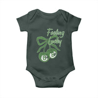 Cherry 8 Ball Baby Onesie Feeling Lucky Girl Syndrome Coquette St Patricks Day