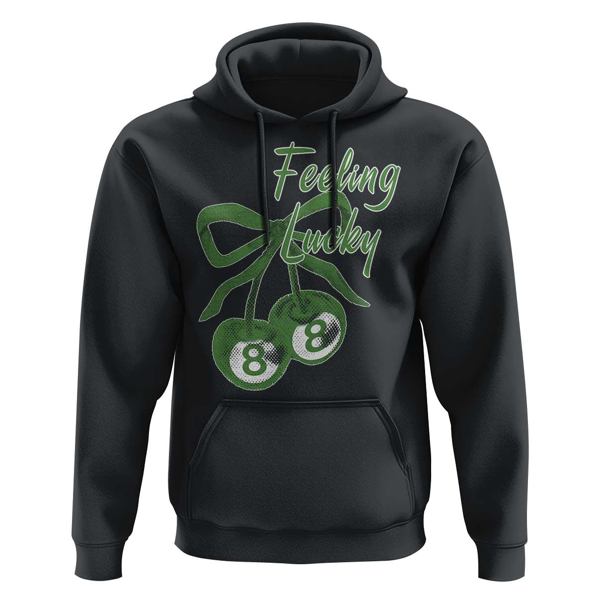 Cherry 8 Ball Hoodie Feeling Lucky Girl Syndrome Coquette St Patricks Day