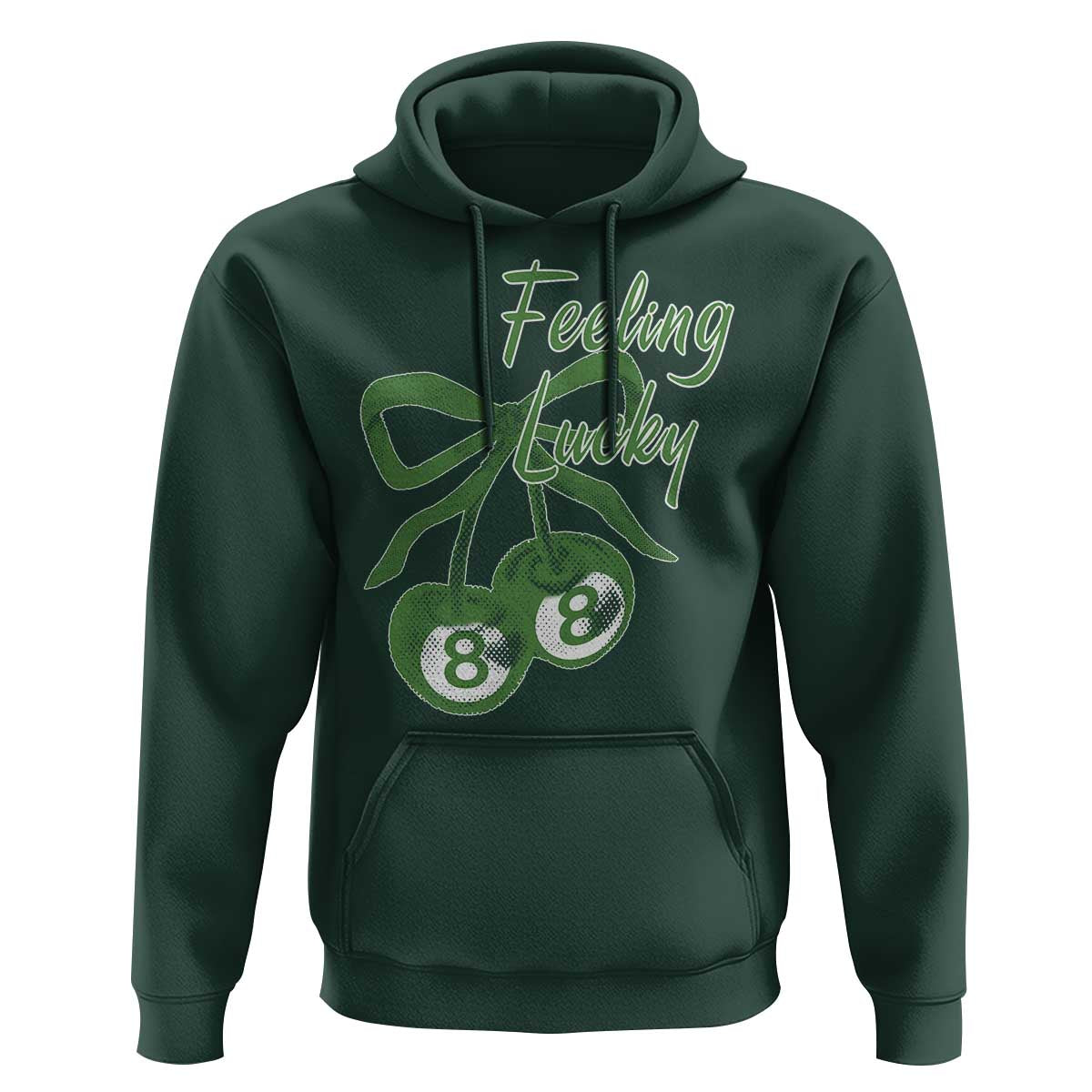 Cherry 8 Ball Hoodie Feeling Lucky Girl Syndrome Coquette St Patricks Day