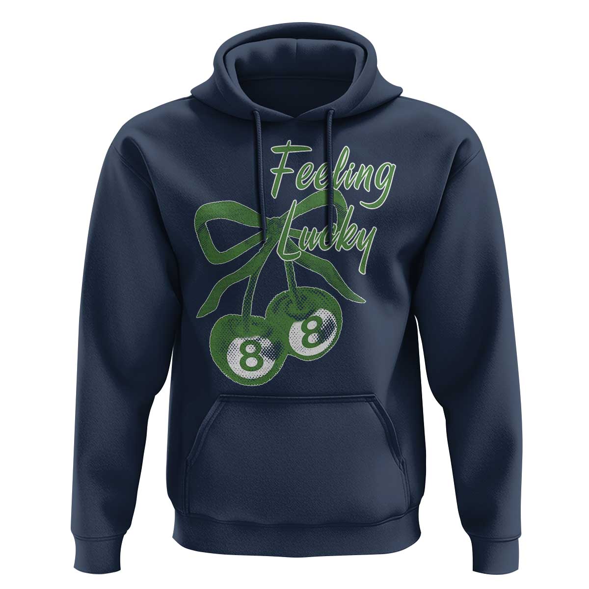Cherry 8 Ball Hoodie Feeling Lucky Girl Syndrome Coquette St Patricks Day