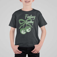 Cherry 8 Ball T Shirt For Kid Feeling Lucky Girl Syndrome Coquette St Patricks Day