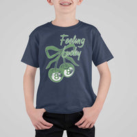Cherry 8 Ball T Shirt For Kid Feeling Lucky Girl Syndrome Coquette St Patricks Day