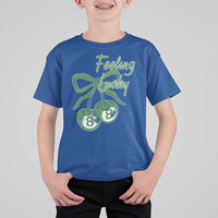 Cherry 8 Ball T Shirt For Kid Feeling Lucky Girl Syndrome Coquette St Patricks Day