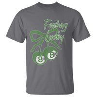 Cherry 8 Ball T Shirt Feeling Lucky Girl Syndrome Coquette St Patricks Day