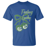 Cherry 8 Ball T Shirt Feeling Lucky Girl Syndrome Coquette St Patricks Day