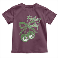 Cherry 8 Ball Toddler T Shirt Feeling Lucky Girl Syndrome Coquette St Patricks Day