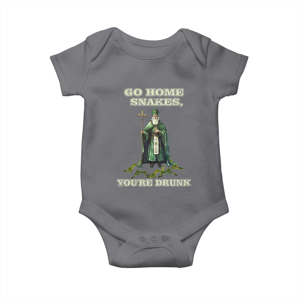 Funny St. Patrick's Day Baby Onesie Go Home Snakes, You're Drunk