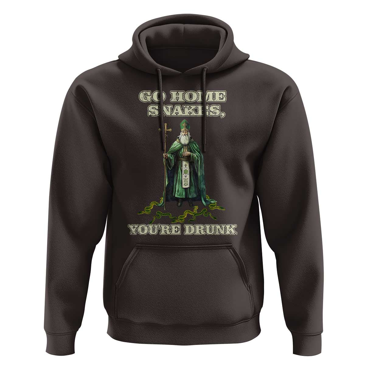 Funny St. Patrick's Day Hoodie Go Home Snakes, You're Drunk