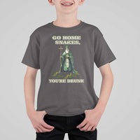 Funny St. Patrick's Day T Shirt For Kid Go Home Snakes, You're Drunk