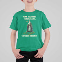 Funny St. Patrick's Day T Shirt For Kid Go Home Snakes, You're Drunk