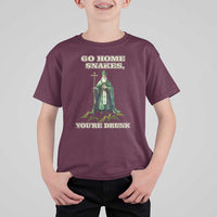 Funny St. Patrick's Day T Shirt For Kid Go Home Snakes, You're Drunk