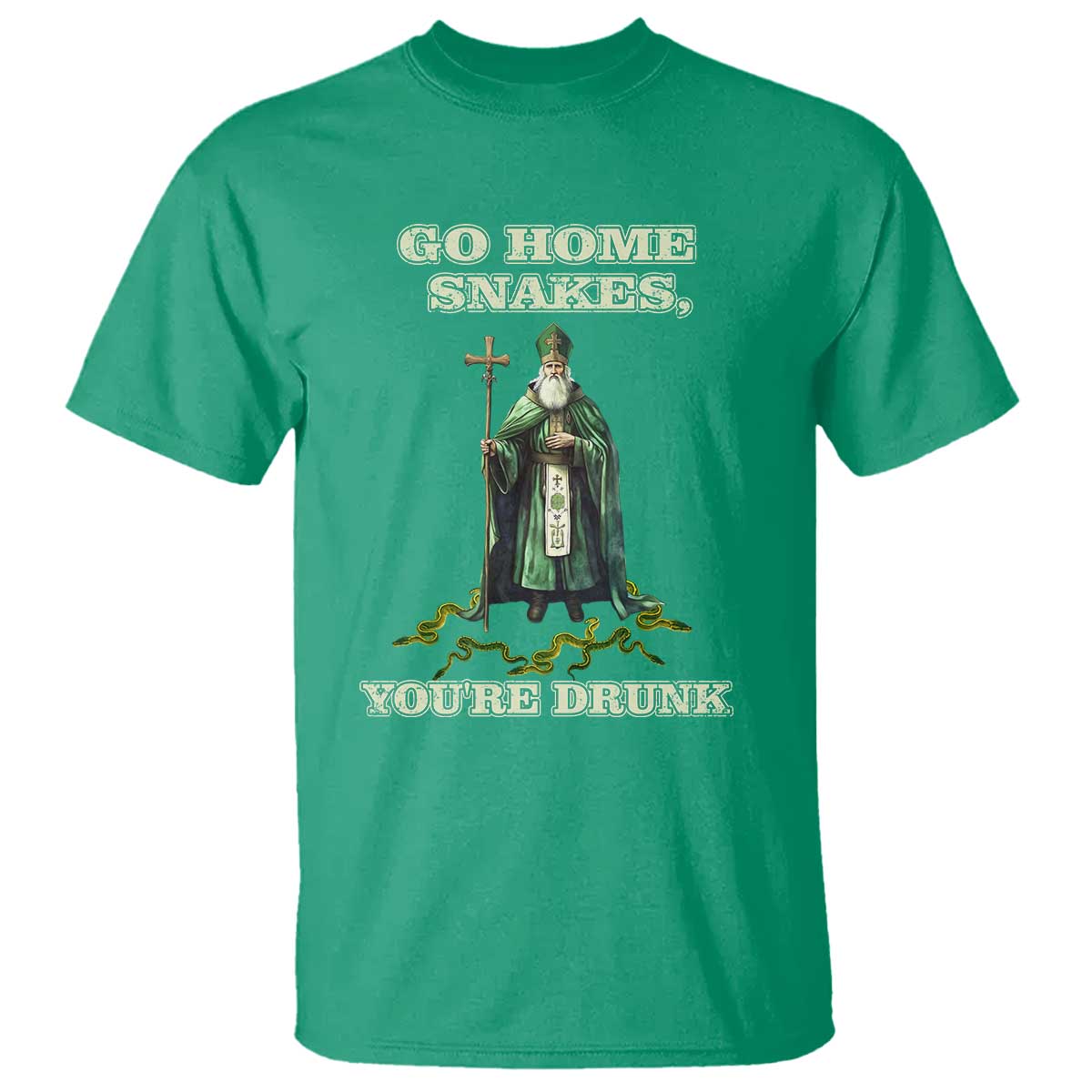 Funny St. Patrick's Day T Shirt Go Home Snakes, You're Drunk