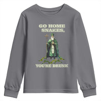 Funny St. Patrick's Day Youth Sweatshirt Go Home Snakes, You're Drunk