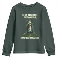 Funny St. Patrick's Day Youth Sweatshirt Go Home Snakes, You're Drunk