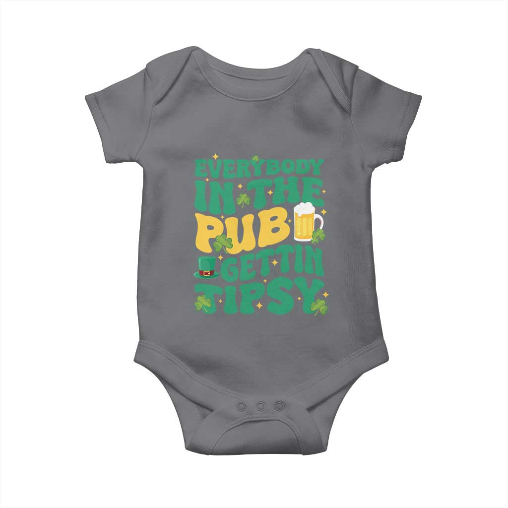 St. Patrick's Day Pub Baby Onesie Everybody In The Pub Getting Tipsy Irish Pub