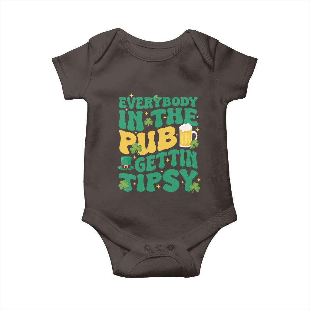 St. Patrick's Day Pub Baby Onesie Everybody In The Pub Getting Tipsy Irish Pub