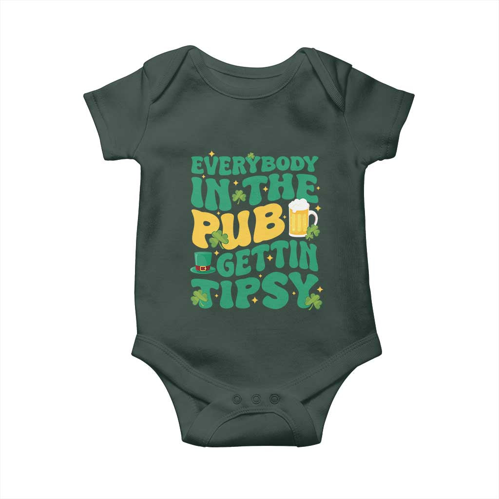 St. Patrick's Day Pub Baby Onesie Everybody In The Pub Getting Tipsy Irish Pub