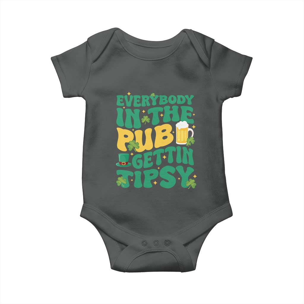St. Patrick's Day Pub Baby Onesie Everybody In The Pub Getting Tipsy Irish Pub