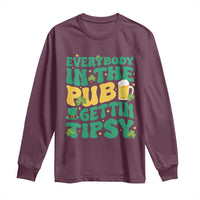 St. Patrick's Day Pub Long Sleeve Shirt Everybody In The Pub Getting Tipsy Irish Pub