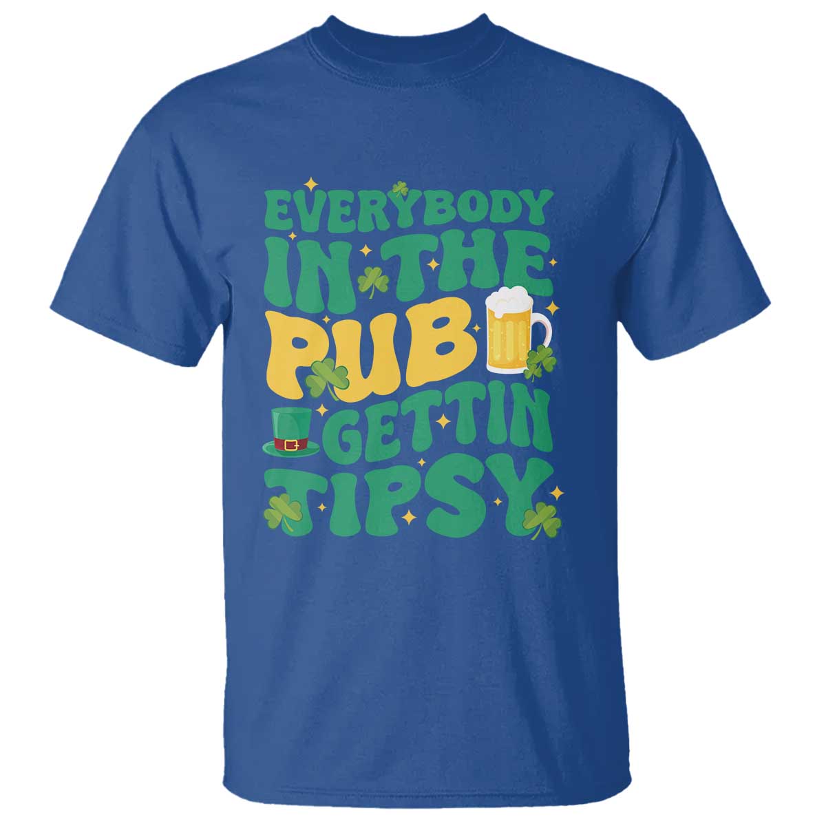 St. Patrick's Day Pub T Shirt Everybody In The Pub Getting Tipsy Irish Pub
