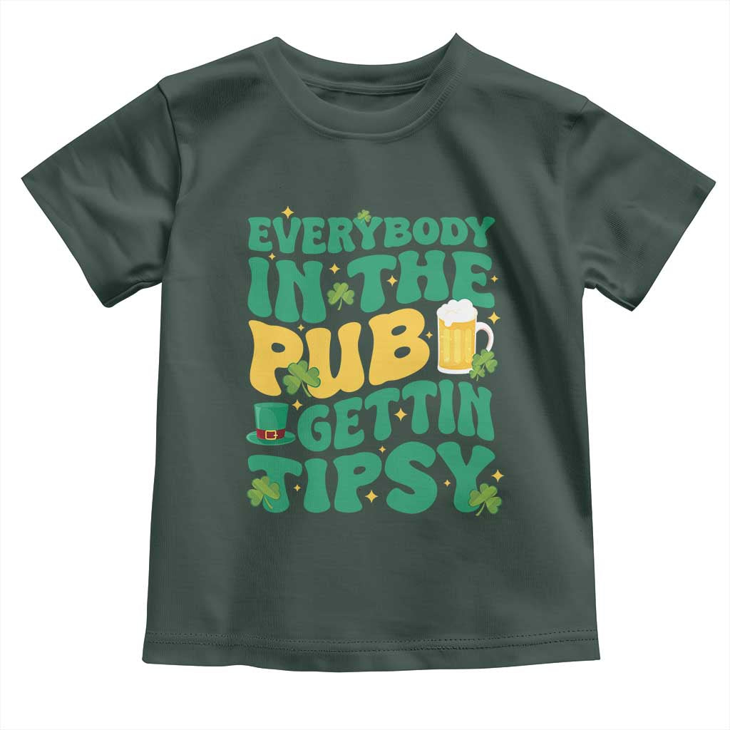 St. Patrick's Day Pub Toddler T Shirt Everybody In The Pub Getting Tipsy Irish Pub