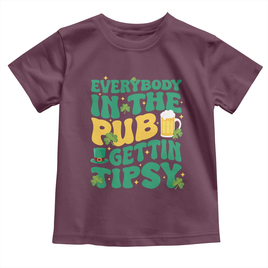 St. Patrick's Day Pub Toddler T Shirt Everybody In The Pub Getting Tipsy Irish Pub