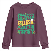 St. Patrick's Day Pub Youth Sweatshirt Everybody In The Pub Getting Tipsy Irish Pub