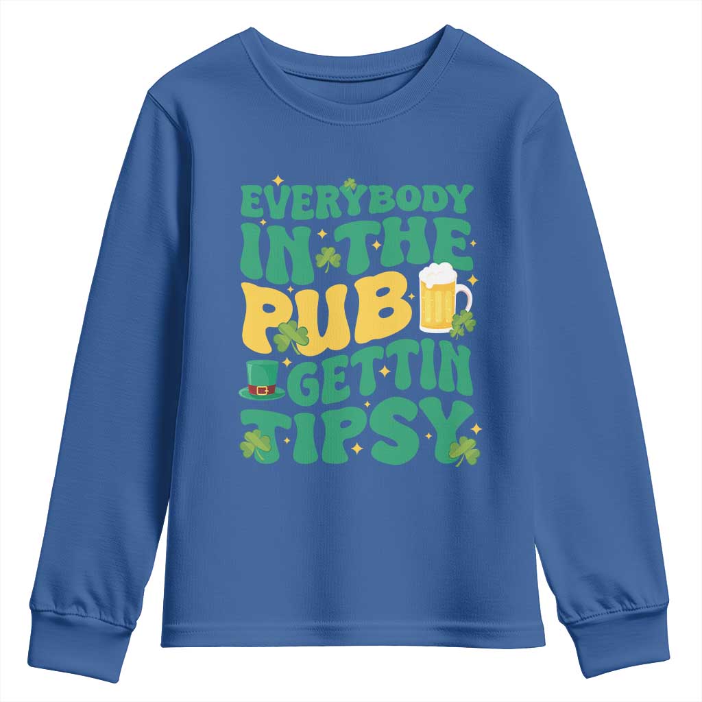 St. Patrick's Day Pub Youth Sweatshirt Everybody In The Pub Getting Tipsy Irish Pub